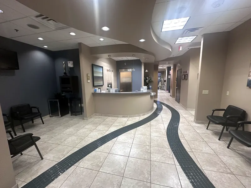 Front desk and waiting area at Vistancia Orthodontics
